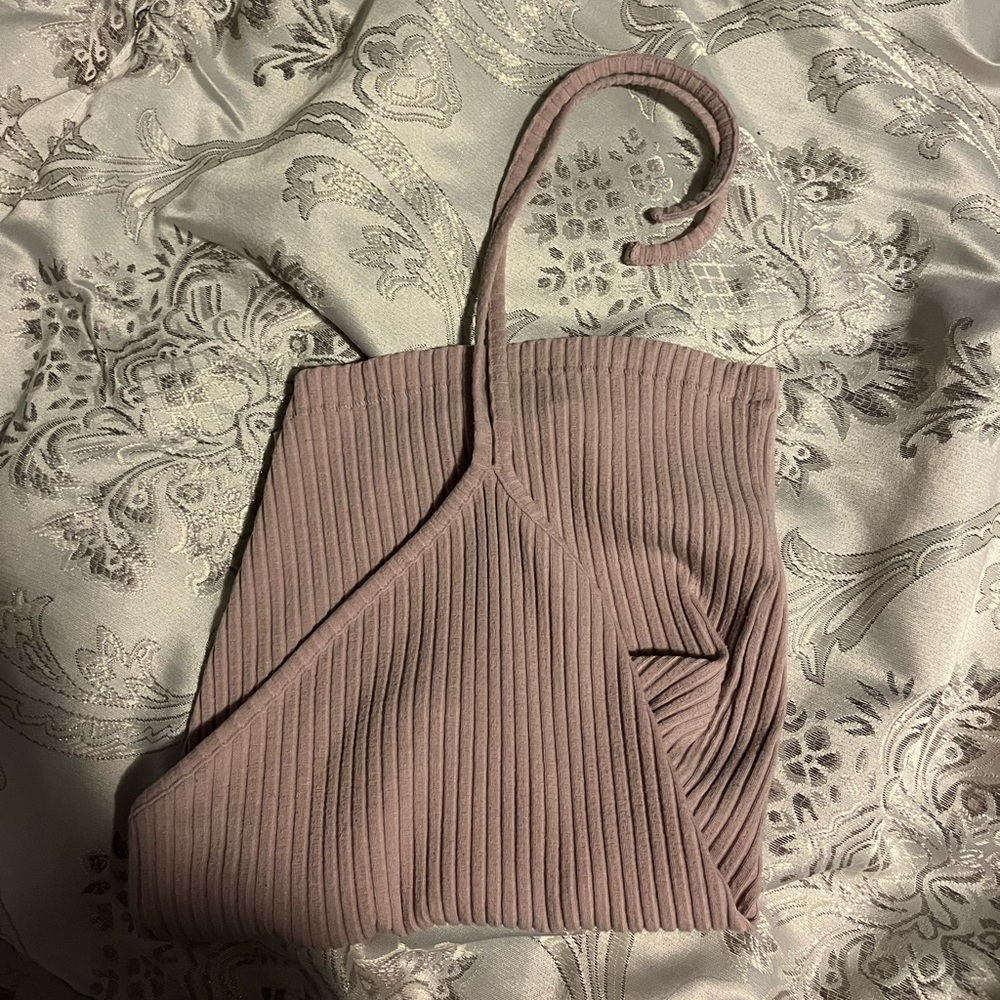 small light purple crop top